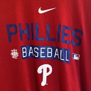 Nike Red Phillies Baseball Tee